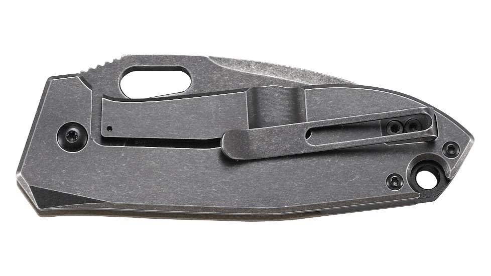 Columbia River 2440 Heron 2.93 Folding Plain Black Stonewash 8Cr14MoV Blade 2C