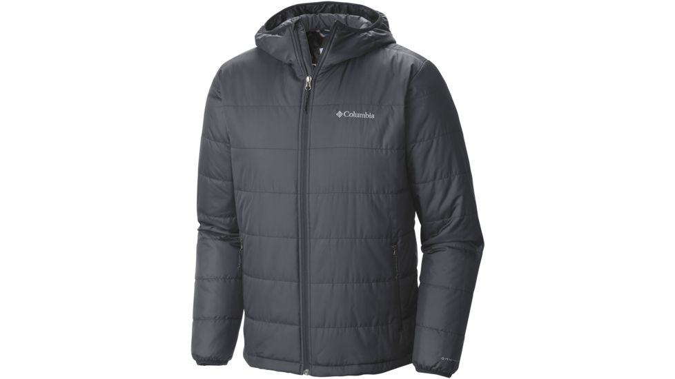 Columbia Saddle Chutes Hooded Jacket - Men's-Graphite-X-Large