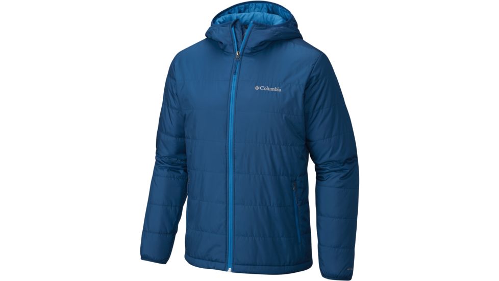 Columbia Saddle Chutes Hooded Jacket - Men's-Phoenix Blue-X-Large