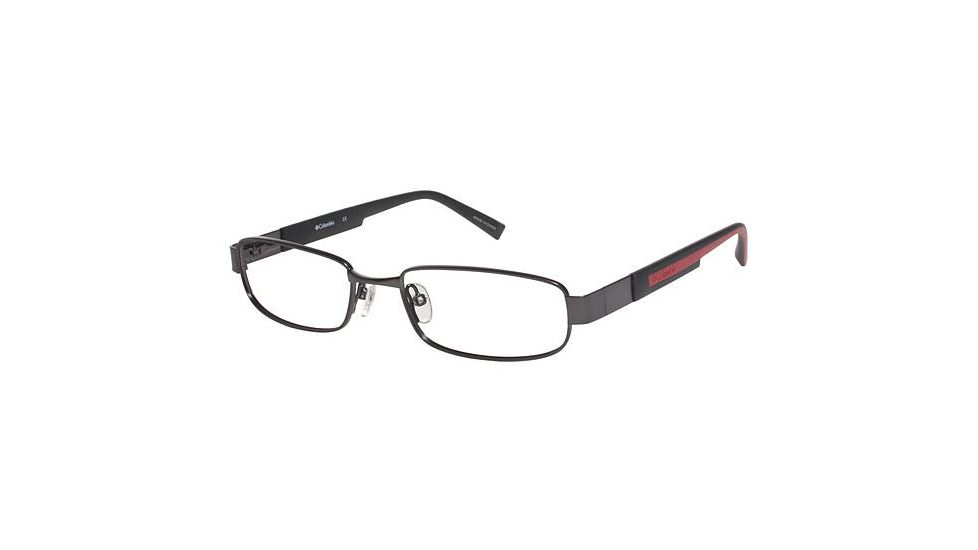 Columbia Saddleback Progressive Prescription Eyeglasses - Frame Gunmetal/Black-red, Size 50/17mm CBSADDLEBACK01