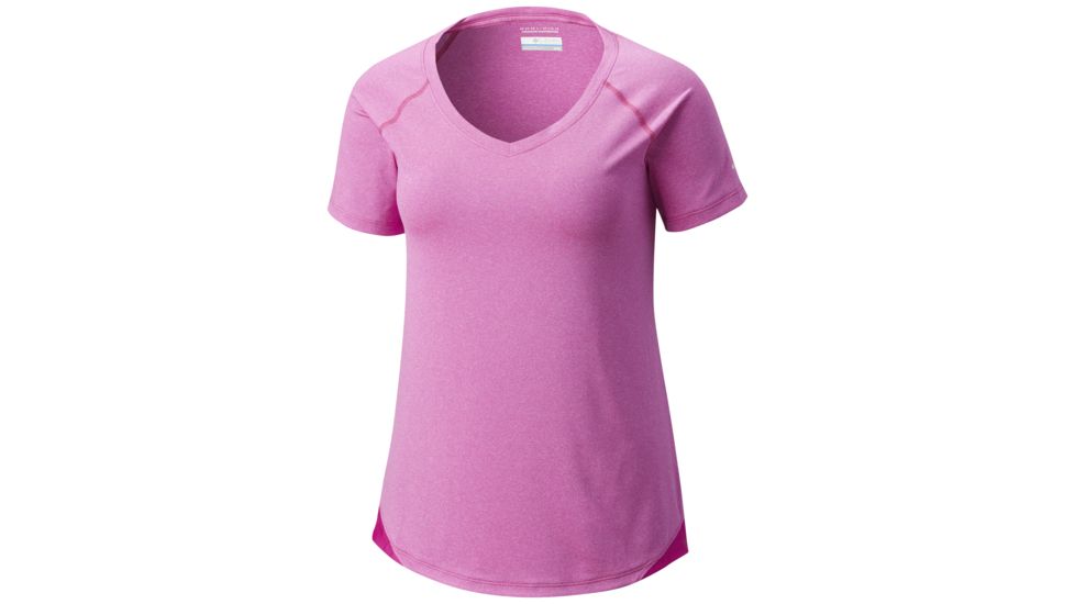 Columbia Saturday Trail II Knit Short Sleeve Shirt - Womens, Groovy Pink Heather, L, 1714621650L