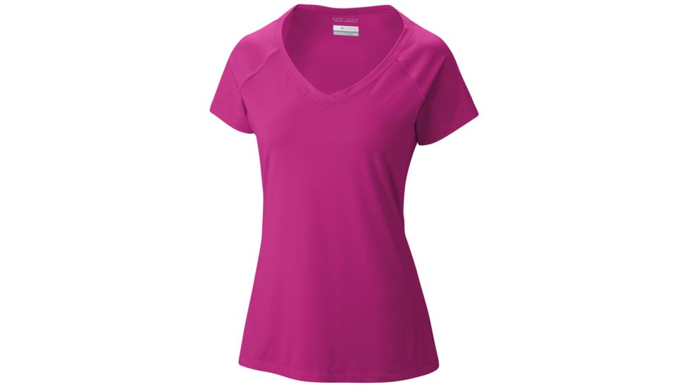 Saturday Trail Short Sleeve Knit Shirt - Womens-Haute Pink-Large