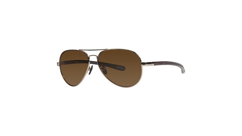 Columbia Seneca Eyeglass Frames - Frame Shiny Gold, Brown/Black, Lens Color Grey CBSENECA01