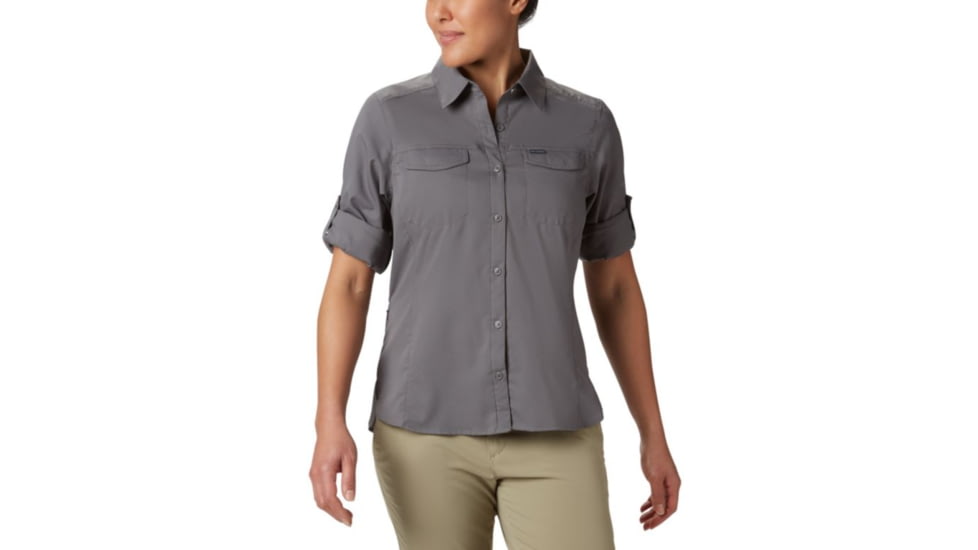 Columbia Silver Ridge Lite Long Sleeve Shirt - Womens, City Grey, Extra Small, 1714371023-XS