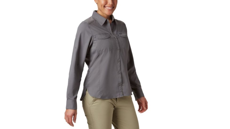 Columbia Silver Ridge Lite Long Sleeve Shirt - Womens, City Grey, Extra Small, 1714371023-XS