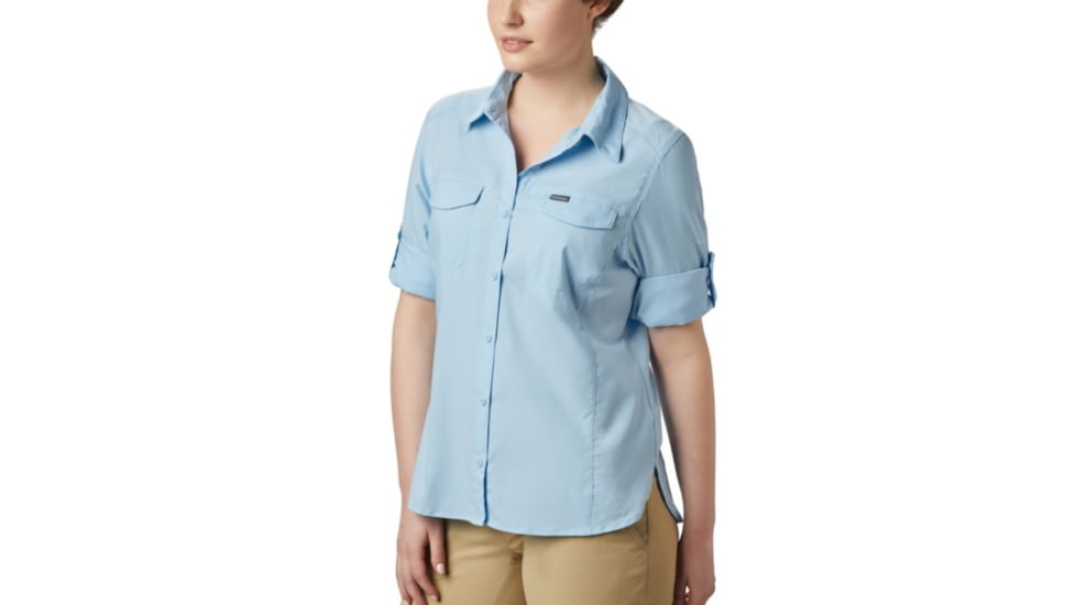 Columbia Silver Ridge Lite Long Sleeve Shirt - Womens, Crystal Blue, Extra Small, 1714371484-XS