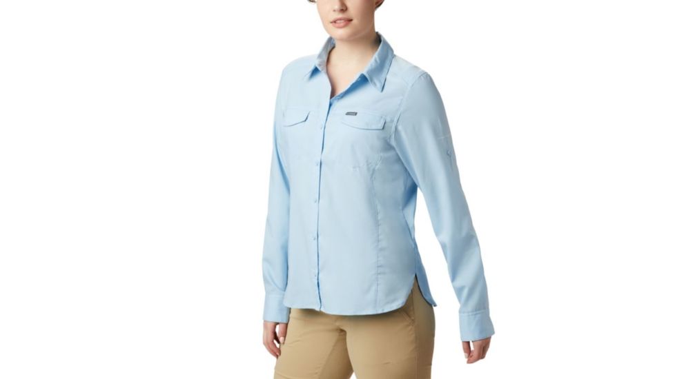 Columbia Silver Ridge Lite Long Sleeve Shirt - Womens, Crystal Blue, Extra Small, 1714371484-XS