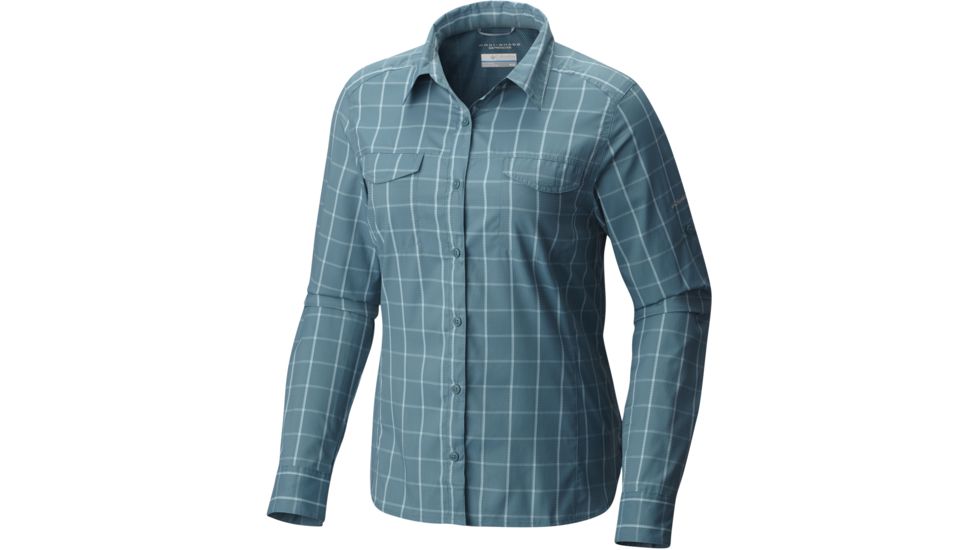 Columbia Silver Ridge Lite Plaid Long Sleeve Shirt - Women's-Cloudburst Grid-Small