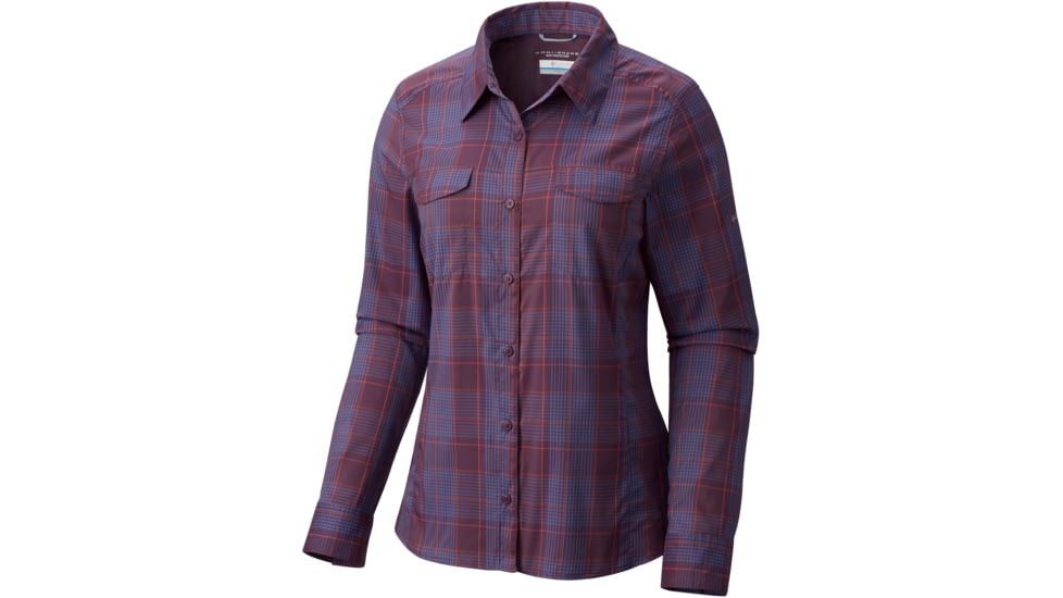 Columbia Silver Ridge Lite Plaid Long Sleeve Shirt - Women's-Dusty Purple Mixed Plaid-Large