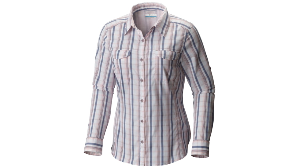 Columbia Silver Ridge Lite Plaid Long Sleeve Shirt - Women's-Whitened Pink Plaid-X-Small