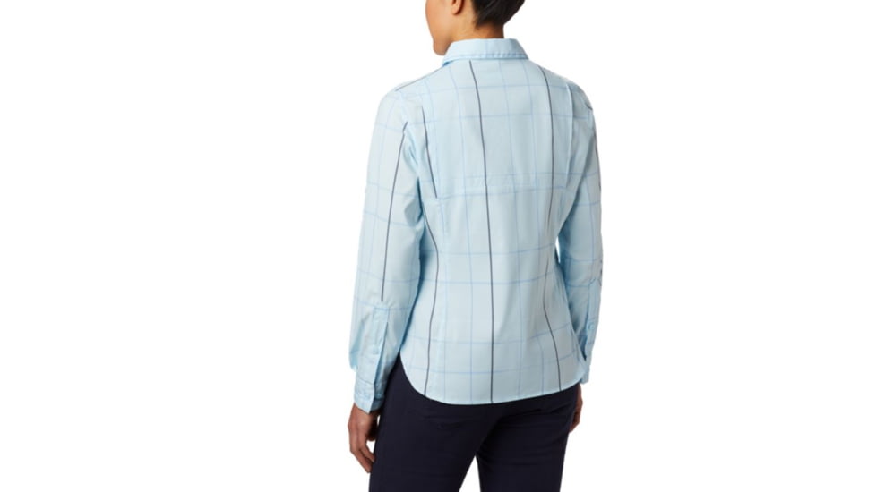 Columbia Silver Ridge Lite Plaid Long Sleeve Shirt - Womens, Pale Blue Large Plaid, Medium, 1710561470-M