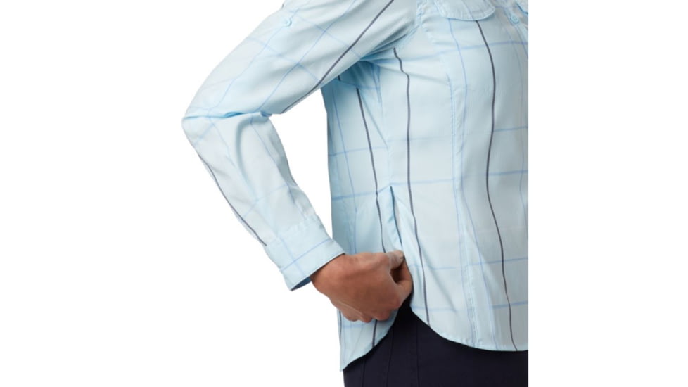 Columbia Silver Ridge Lite Plaid Long Sleeve Shirt - Womens, Pale Blue Large Plaid, Medium, 1710561470-M