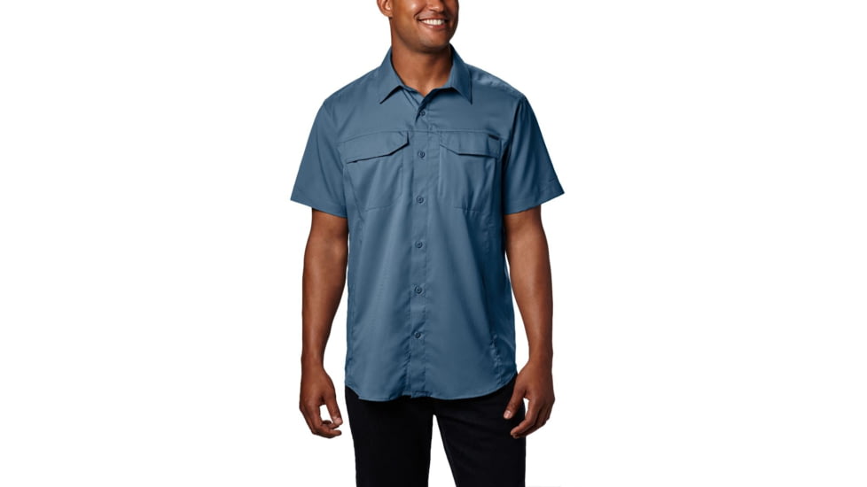 Columbia Silver Ridge Lite Short Sleeve Shirt - Mens, Steel, S, 1654311413S