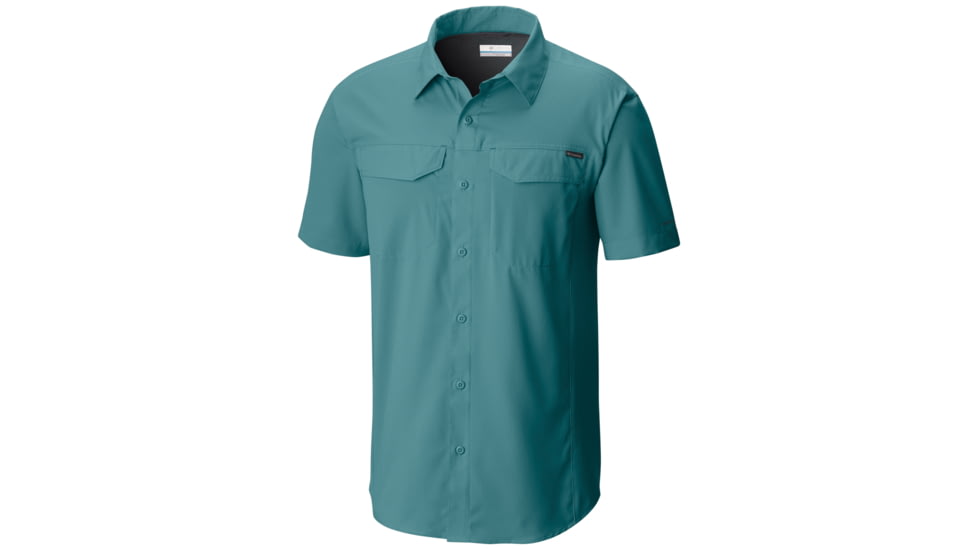 Columbia Silver Ridge Lite Short Sleeve Shirt - Men's-Teal-Large