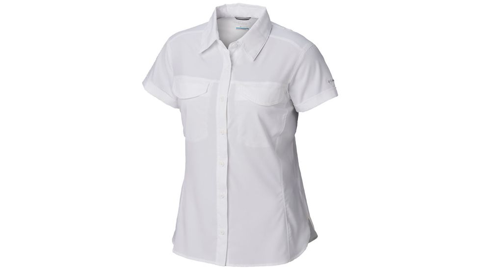 Columbia Silver Ridge Lite Short Sleeve - Womens, White, Large, 1836681100-L