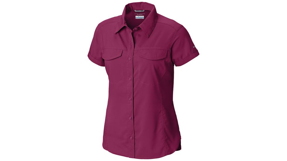 Columbia Silver Ridge Lite Short Sleeve - Womens, Wine Berry, Small, 1836681550-S