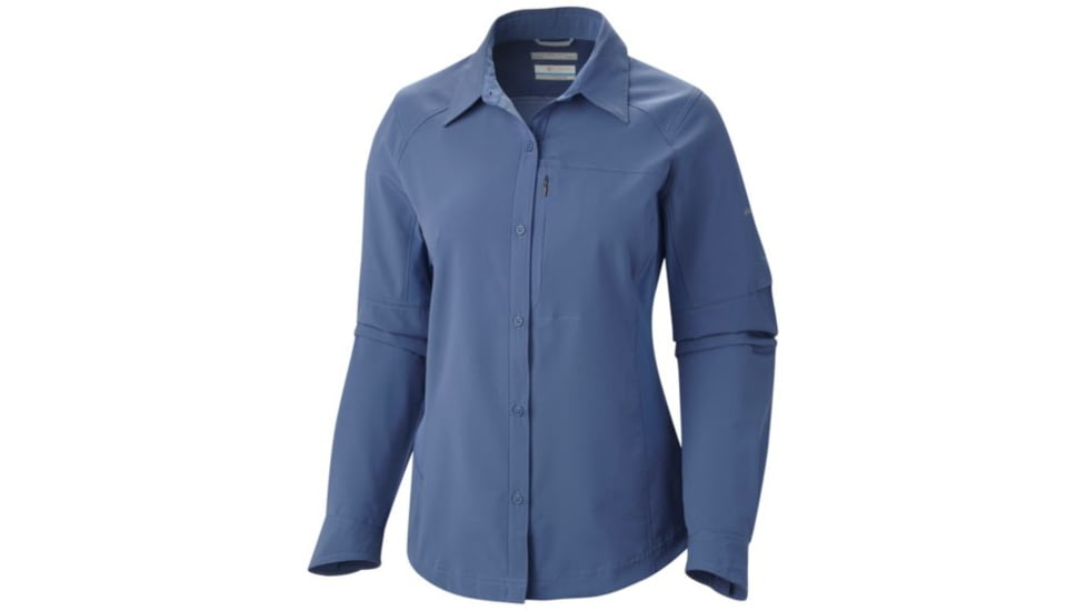 Columbia Silver Ridge Long Sleeve Shirt - Women's-Bluebell-Small