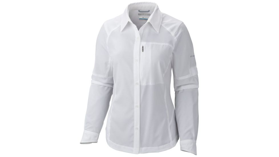 Columbia Silver Ridge Long Sleeve Shirt - Womens, White, XS 1443231100XS