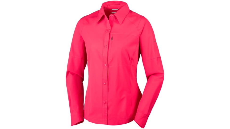 Columbia Silver Ridge Long Sleeve Shirt - Womens, Red Camellia, L 1443231653L
