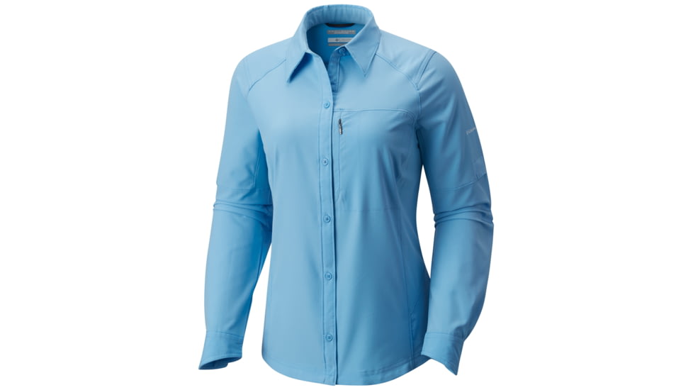 Columbia Silver Ridge Long Sleeve Shirt - Womens, Blue Sky, M, 1443231989M