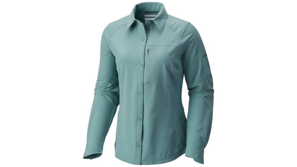 Columbia Silver Ridge Long Sleeve Shirt - Womens, Dusty Green, S, 1443231387S