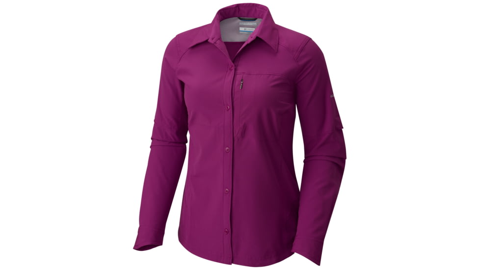 Columbia Silver Ridge Long Sleeve Shirt - Womens, Intense Violet, M, 1443231519M