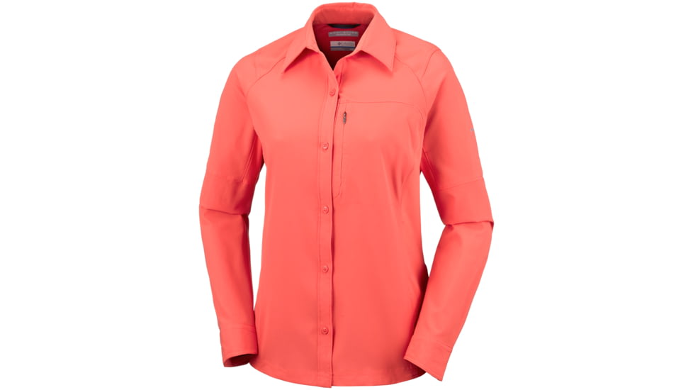 Columbia Silver Ridge Long Sleeve Shirt - Womens, Zing, S, 1443231864S