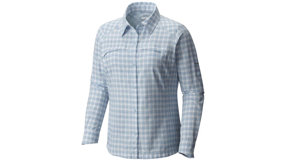 Columbia Silver Ridge Plaid Long Sleeve Shirt - Women's-Oxygen Ripstop-X-Small