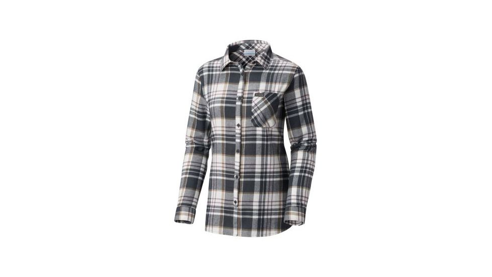 Columbia Simply Put II Flannel Shirt - Womens, Shark Plaid, Extra Large, 1803401011-XL