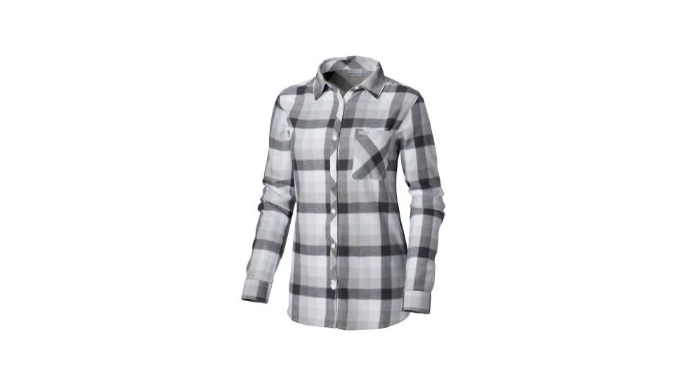 Columbia Simply Put II Flannel Shirt - Womens, White Check, Extra Small, 1803401100-XS
