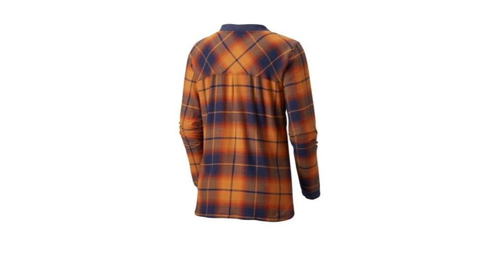 Columbia Simply Put Pullover Shirt, Canyon Gold Plaid, XL - Womens, 1804411708-XL