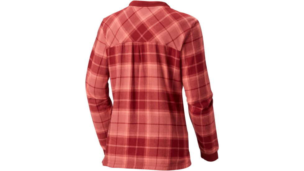 Columbia Simply Put Pullover Shirt, Garnet Red Plaid, XL - Womens, 1804411631-XL
