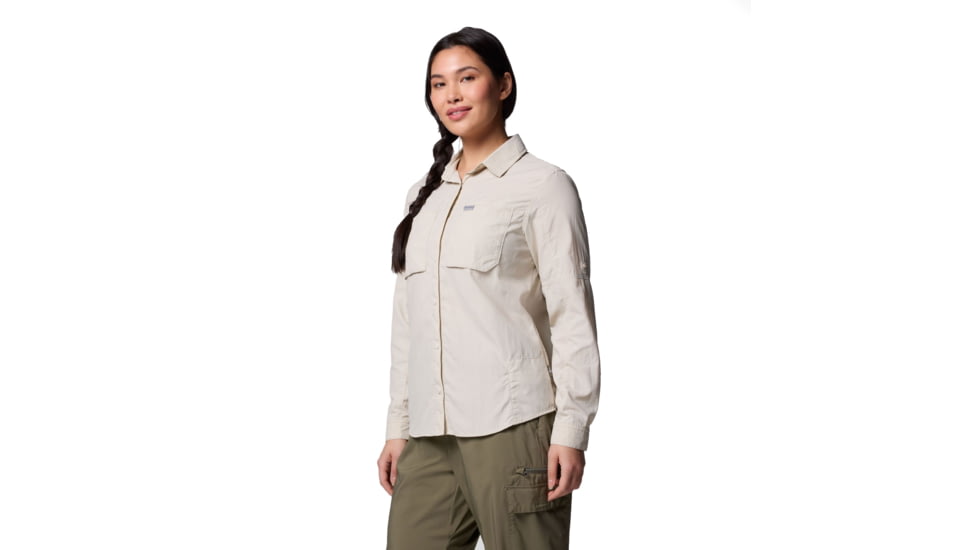 Columbia Skien Valley Long Sleeve Shirt - Womens, Dark Stone, Small, 2119281278-278-S