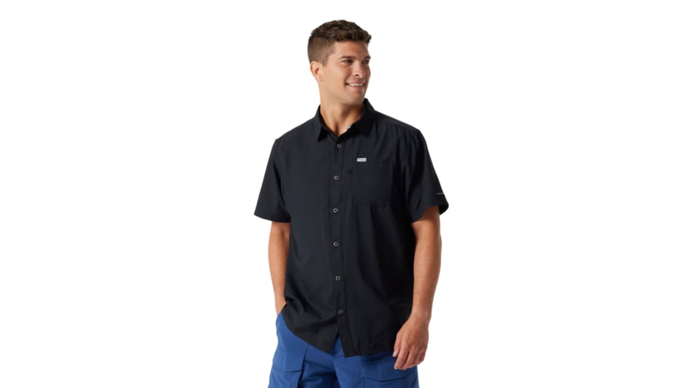 Columbia Slack Tide Camp Shirt, Black, S - Mens, 1577051010-S