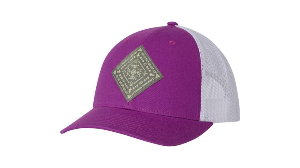 Columbia Snap Back Hat - Womens, Intense Violet, Bandana Patch, One Size 1768401519O/S