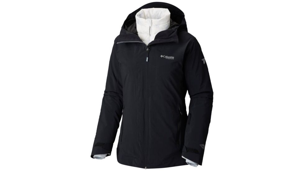 Columbia Snow Rival Interchange Jacket, Black, Extra Small - Womens, 1801021010-XS