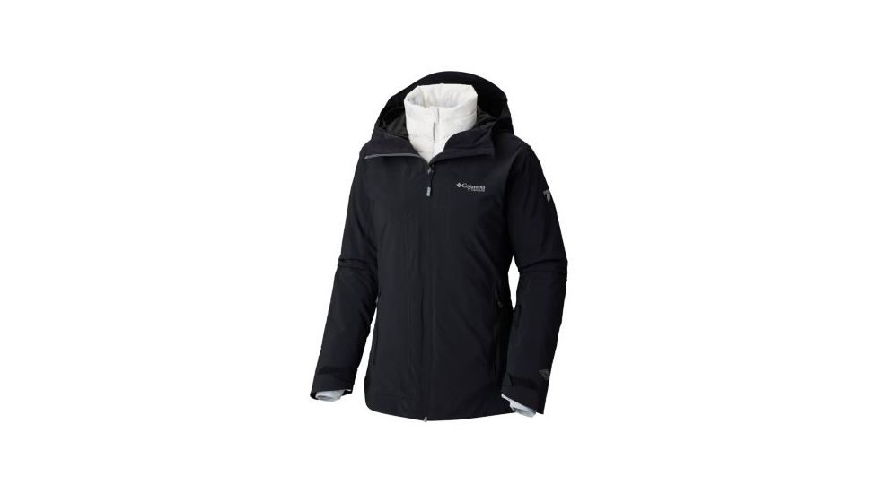 Columbia Snow Rival Interchange Jacket - Womens, Black, Medium, 1801021010-M