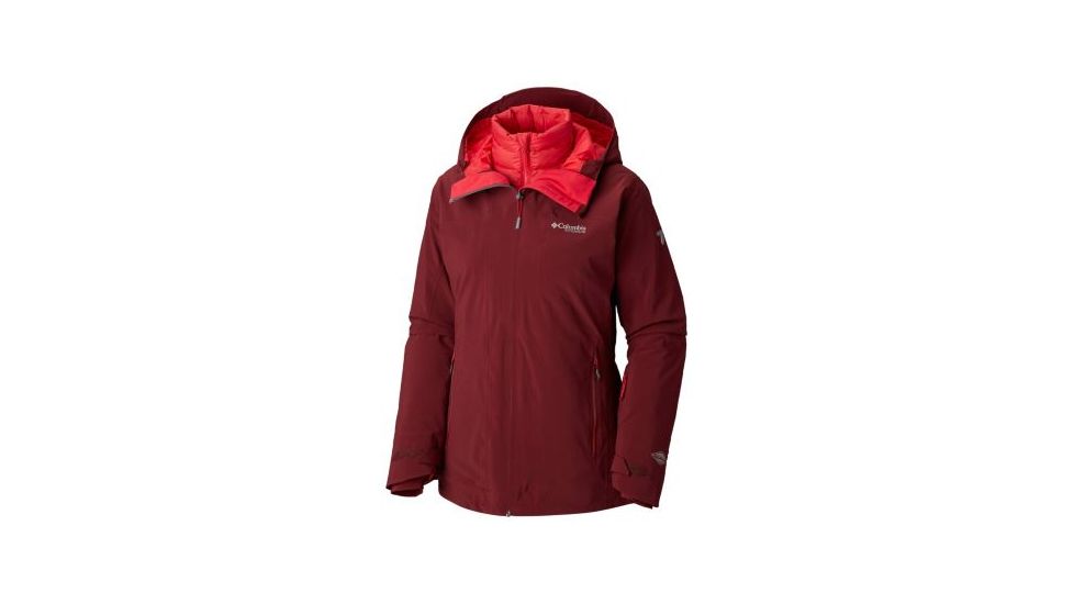 Columbia Snow Rival Interchange Jacket - Womens, Rich Wine, Medium, 1801021624-M
