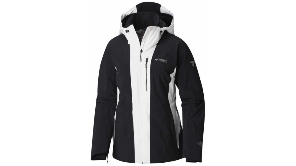 Columbia Snow Rival Jacket, Black, White, S - Womens, 1798351010-S