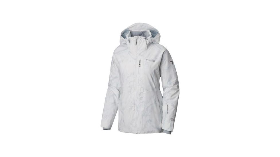 Columbia Snow Rival Jacket - Womens, White Marble Print, 3X, 1798352100-3X