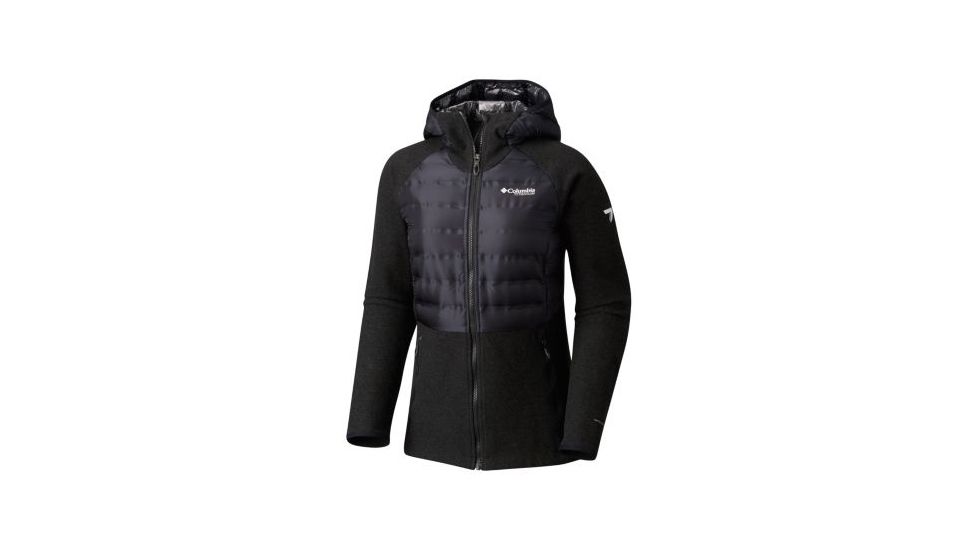 Columbia Snowfield Hybrid Jacket - Womens, Black/Black, Extra Small, 1743661010-XS