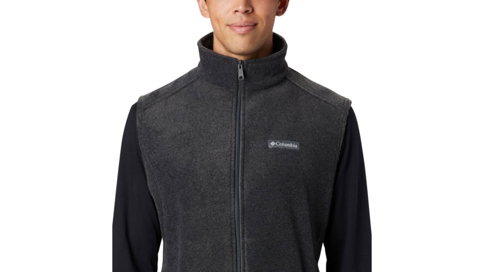 Columbia Steens Mountain Vest, Charcoal Heather, 2XL - Mens, 1639261030-XXL