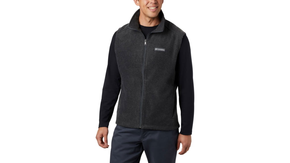 Columbia Steens Mountain Vest, Charcoal Heather, 2XL - Mens, 1639261030-XXL