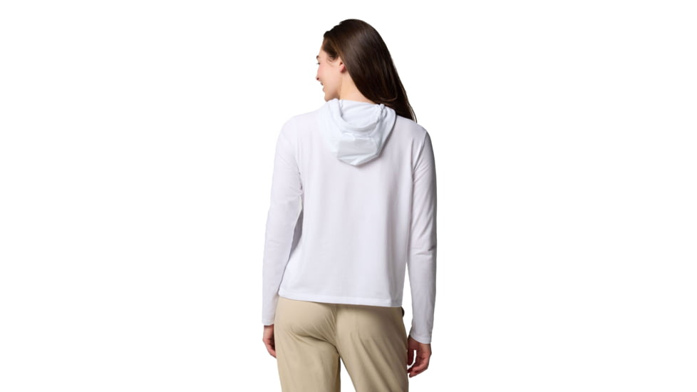 Columbia Sun Trek Hoodie II - Womens, White, Extra Small, 2119751100-100-XS