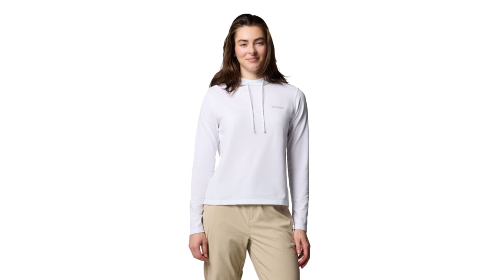 Columbia Sun Trek Hoodie II - Womens, White, Extra Small, 2119751100-100-XS