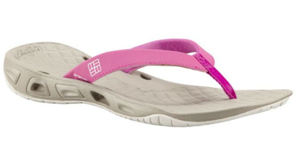 Columbia Sunbreeze Vent Flip PFG Sandal - Womens-Foxglove/White-Medium-10 US