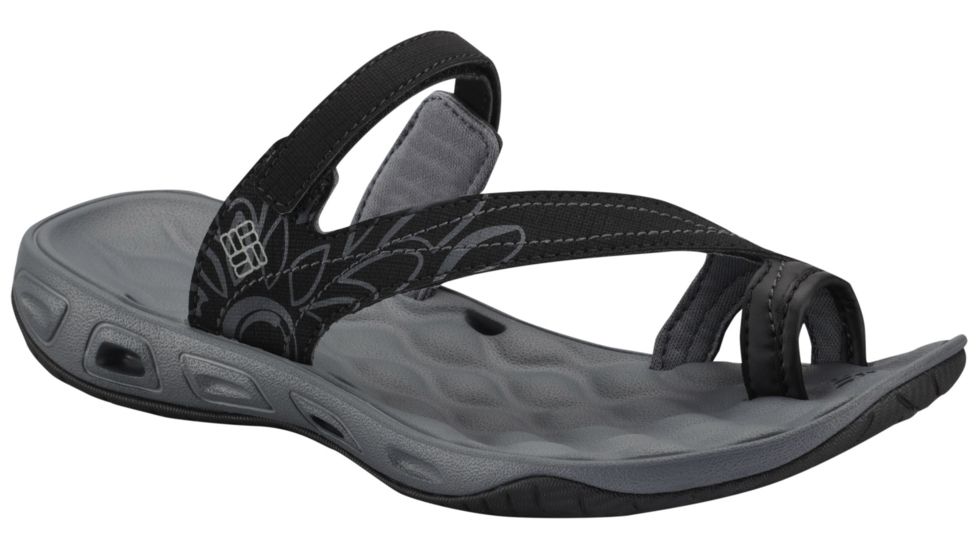 Columbia Sunrise Vent Sandal - Women's-Black/Platinum-Medium-10 US