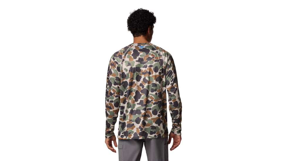 Columbia Super Terminal Tackle Long Sleeve Shirt - Mens, Fossil Deltahunter Camo, XL, 1709431-161-XL