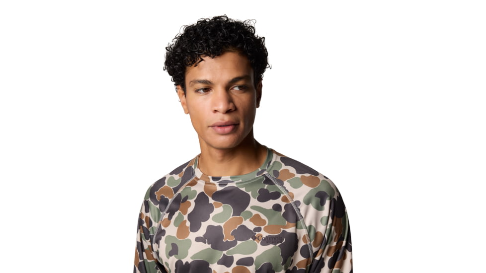 Columbia Super Terminal Tackle Long Sleeve Shirt - Mens, Fossil Deltahunter Camo, XL, 1709431-161-XL