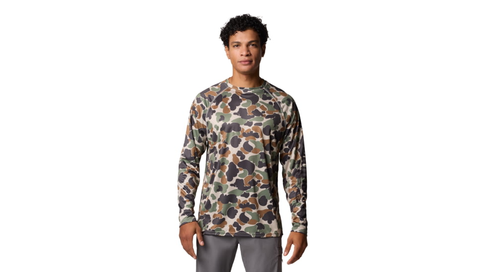 Columbia Super Terminal Tackle Long Sleeve Shirt - Mens, Fossil Deltahunter Camo, XL, 1709431-161-XL